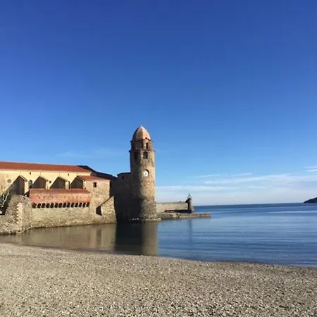 66B - Beautiful Flat 800M From The Sea With Private Parking Appartement Collioure Buitenkant foto